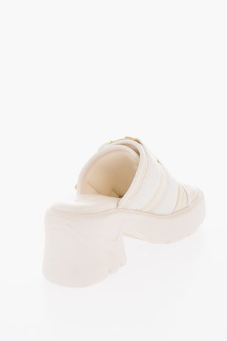 Mules in Pelle BOMBER con Doppia Fibbia 8cm