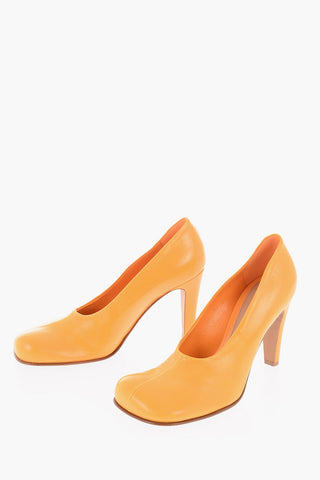 Leather BLOC Pumps 10cm