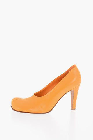Leather BLOC Pumps 10cm