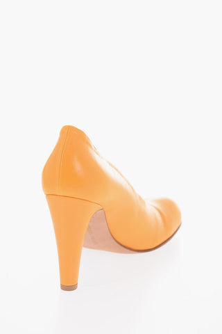 Leather BLOC Pumps 10cm