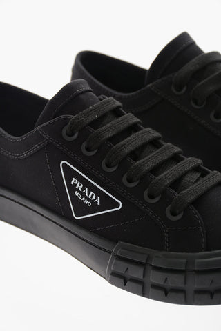 Canvas Low Sneakers GABARDINE With Printed Logo And Rubber Soles