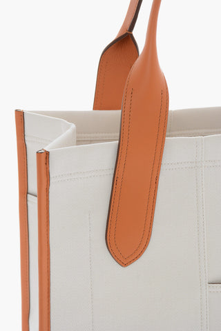 Canvas MEDIUML BABUSHKA Tote Bag with Leather Trimmings
