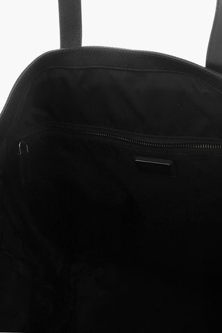 Borsa Tote in Re-nylon con Logo a Contrasto