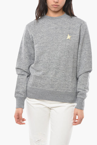 Melange Brushed Cotton ATHENA Crewneck Sweatshirt