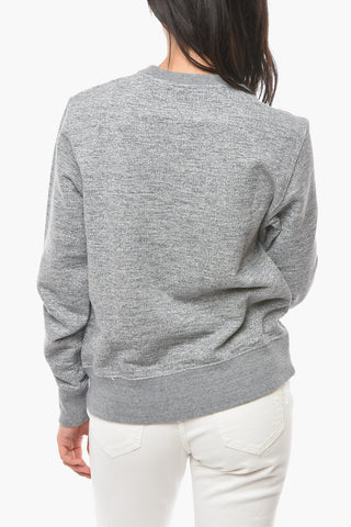 Melange Brushed Cotton ATHENA Crewneck Sweatshirt
