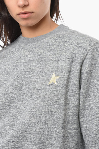 Melange Brushed Cotton ATHENA Crewneck Sweatshirt