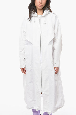 Hooded Raincoat with Mesh Inserts