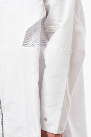 Hooded Raincoat with Mesh Inserts