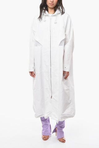 Hooded Raincoat with Mesh Inserts