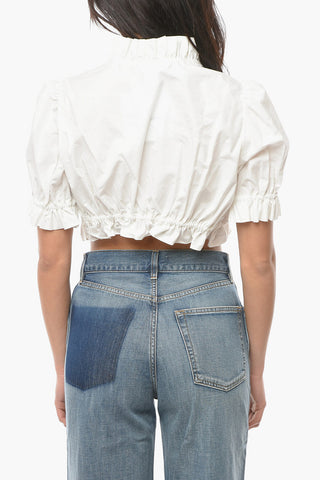 NOIR KEI NINOMIYA Ruffle-edged Crop Shirt