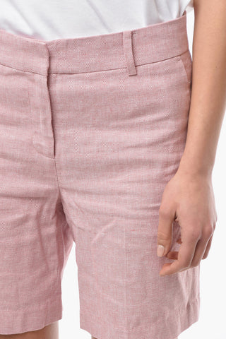 MICHAEL Linen and Viscose Shorts