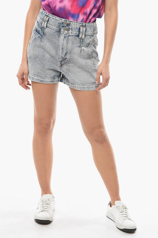 ETOILE High-waisted TIHIANA Shorts with Vintage Effect