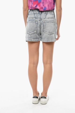 ETOILE High-waisted TIHIANA Shorts with Vintage Effect