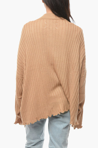 MM1 Oversized Turtleneck Pullover with Zipped Fastening