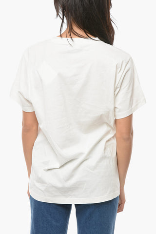 ETOILE ZAOF Crew-neck T-shirt with Multicolored Print
