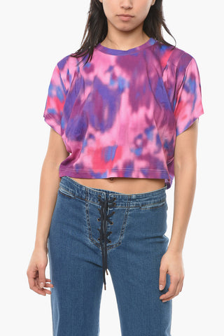 ETOILE Cropped ZILIA T-shirt with Tie-dye Effect