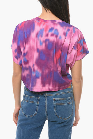 ETOILE Cropped ZILIA T-shirt with Tie-dye Effect
