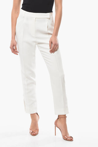 Pleated Pants With Zipped Ankles