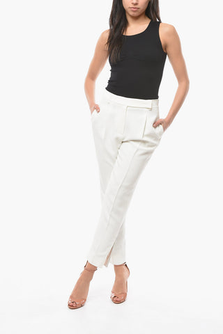 Pleated Pants With Zipped Ankles