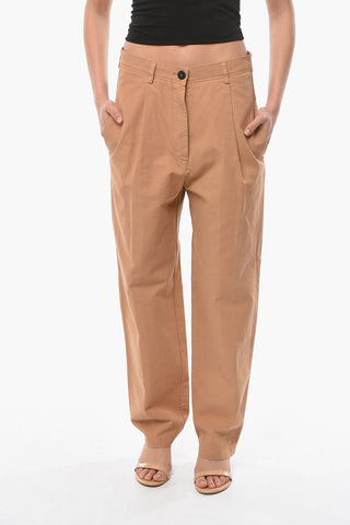 Pantaloni in Cotone a 1 Pince