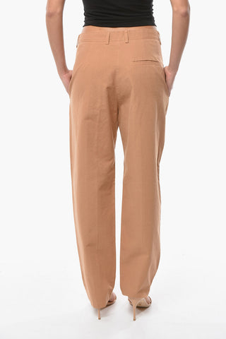 Pantaloni in Cotone a 1 Pince