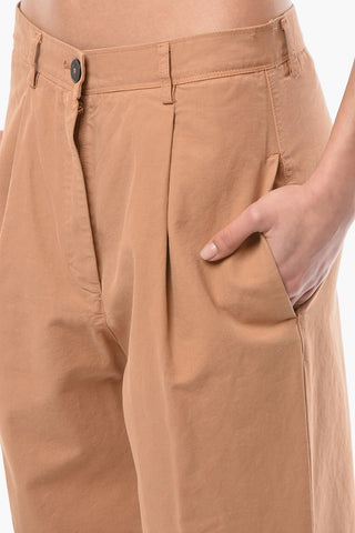 Pantaloni in Cotone a 1 Pince