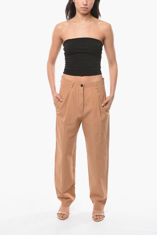Pantaloni in Cotone a 1 Pince