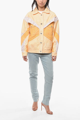 Denim Jacket NISAO with Embroidered Inserts
