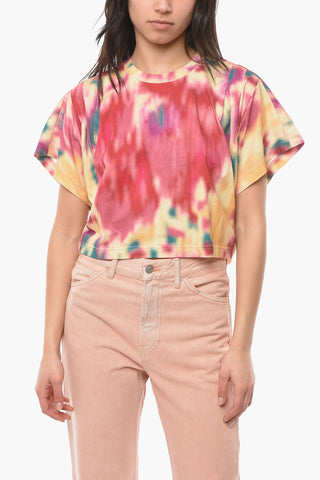 ETOILE T-shirt ZILIA Crop con Effetto Tie Dye