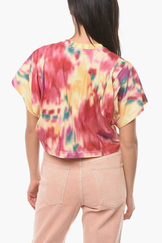 ETOILE T-shirt ZILIA Crop con Effetto Tie Dye