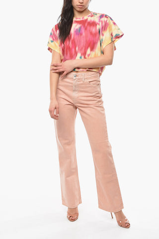 ETOILE T-shirt ZILIA Crop con Effetto Tie Dye