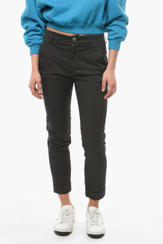 Cuffed Hem Stretch Cotton ERIN Pants