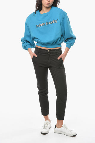 Cuffed Hem Stretch Cotton ERIN Pants