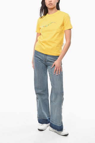 T-shirt Girocollo FLOW con Ricamo Logo