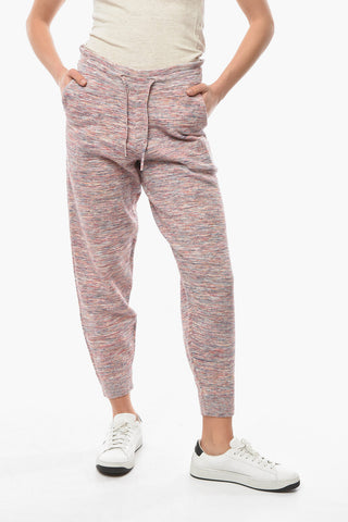 ETOILE Multifabric KIRA Joggers with Ton-sur-ton Embroidery