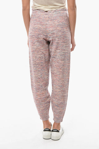 ETOILE Multifabric KIRA Joggers with Ton-sur-ton Embroidery