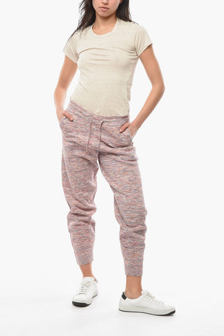 ETOILE Multifabric KIRA Joggers with Ton-sur-ton Embroidery