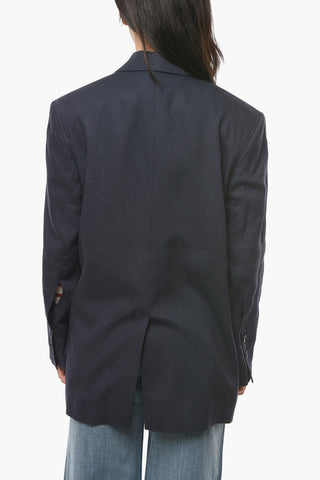Blazer Doppiopetto MARINO con Tasche con Aletta