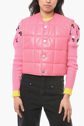 Gilet in Nappa Lucida Trapuntata