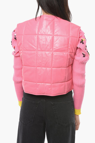 Gilet in Nappa Lucida Trapuntata