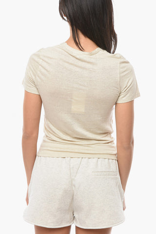 ETOILE T-shirt KILIANN in Lino con Scollo Rotondo Ampio