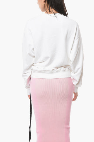 Brushed Cotton LIGHTING OVER Crewneck Sweater
