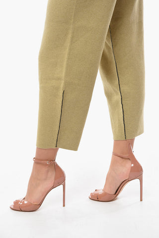 Pantaloni Elasticizzati In Misto Cashmere
