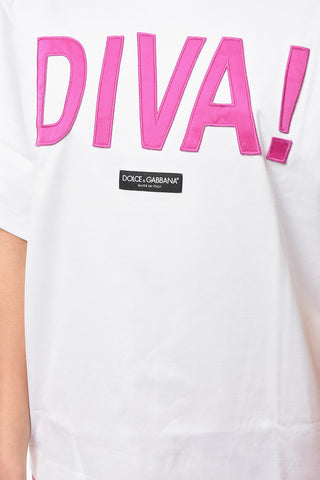 Oversized DIVA! T-shirt with Patch