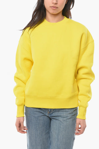 Crewneck Sweatshirt With Logo Patch