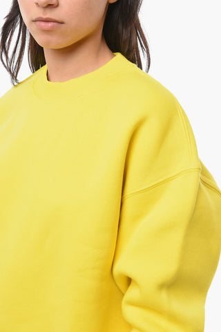 Crewneck Sweatshirt With Logo Patch