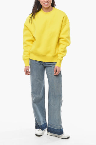 Crewneck Sweatshirt With Logo Patch