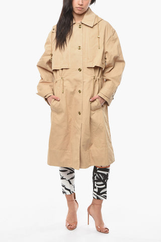MICHAEL Canvas Trench with Hood