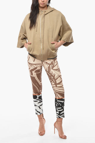 Short-sleeved LAMPO Hoodie in Monogram Motif