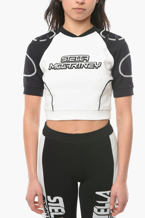 Kurzes Athleisure-T-Shirt Aus Neopren